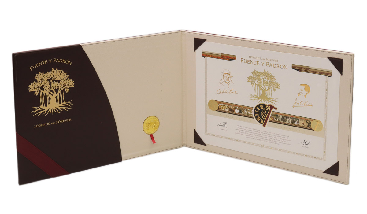 Padron Fuente y Padrón Legends Humidor (Box of 40)