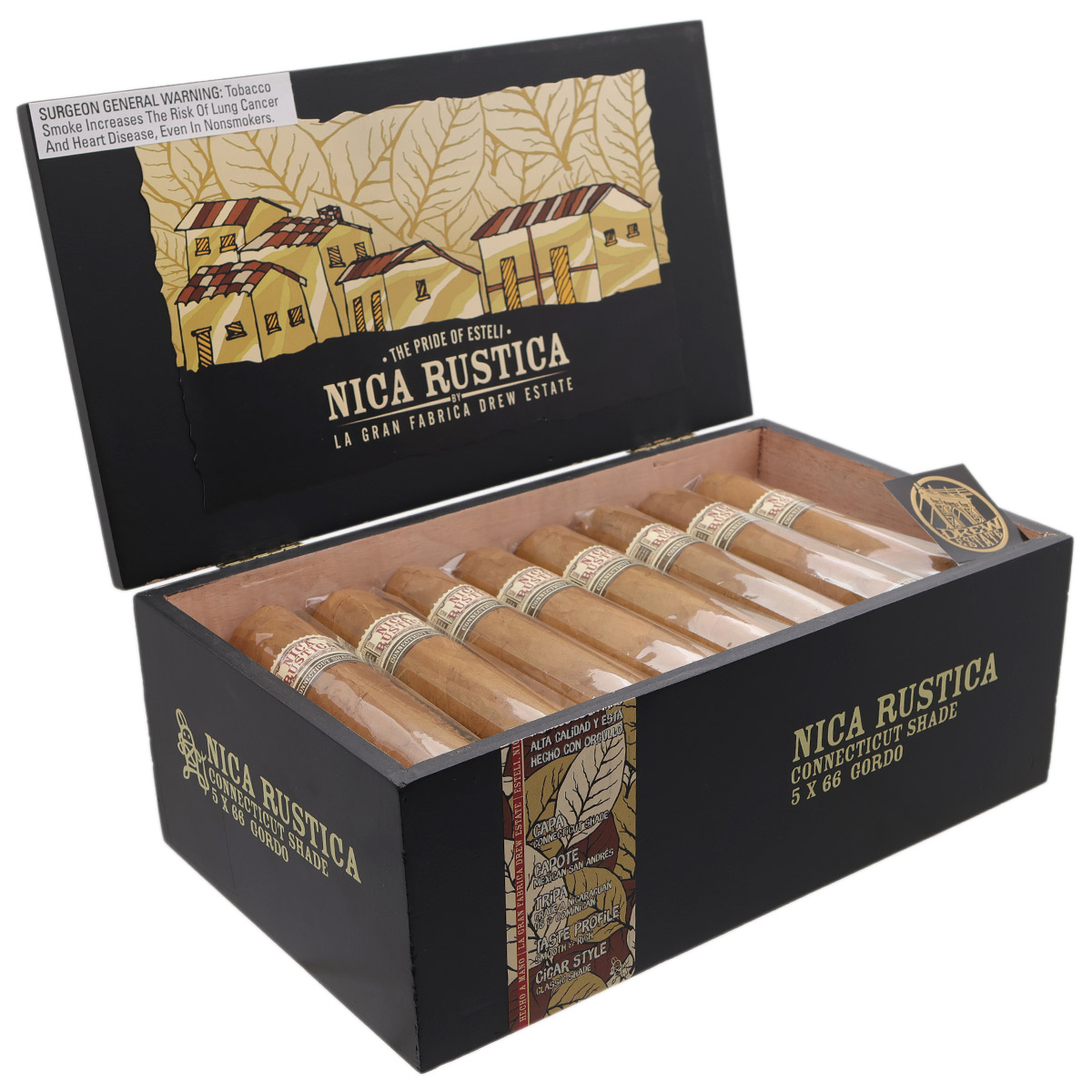 Drew Estate Nica Rustica Connecticut Shade Gordo