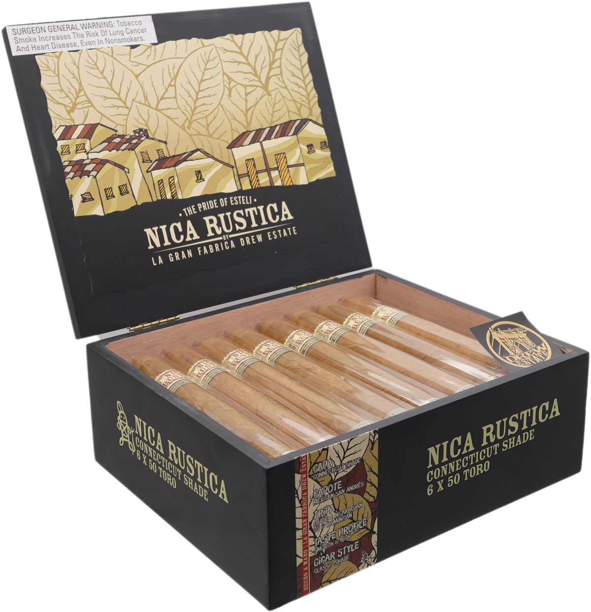 Drew Estate Nica Rustica Connecticut Shade Toro