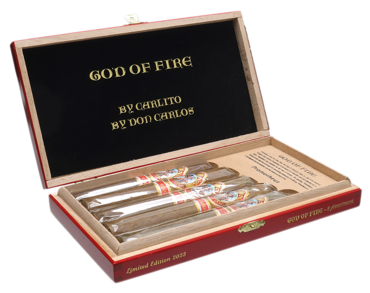 God Of Fire Don Carlos and Carlito 5 Cigar Assortment