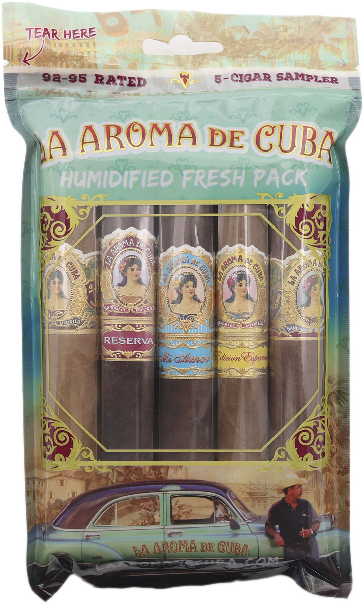 Sampler Packs La Aroma de Cuba Green Fresh Pack Sampler (5 Pack)