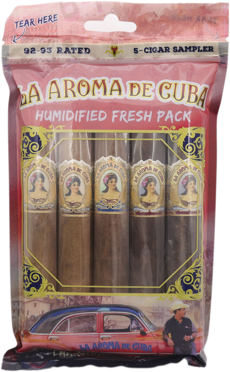 Sampler Packs La Aroma de Cuba Red Fresh Pack Sampler (5 Pack)