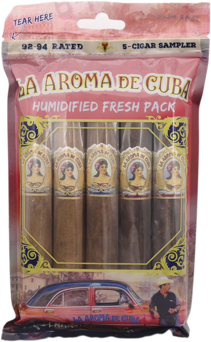 Sampler Packs La Aroma de Cuba 92-94 Rated Fresh Pack Sampler (5 Pack)