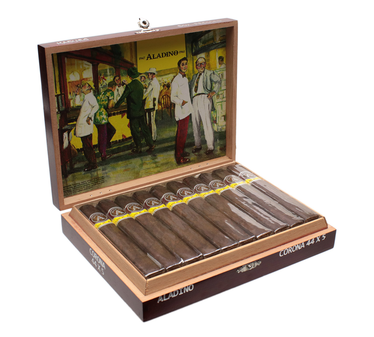 Aladino Maduro Corona Box-Pressed