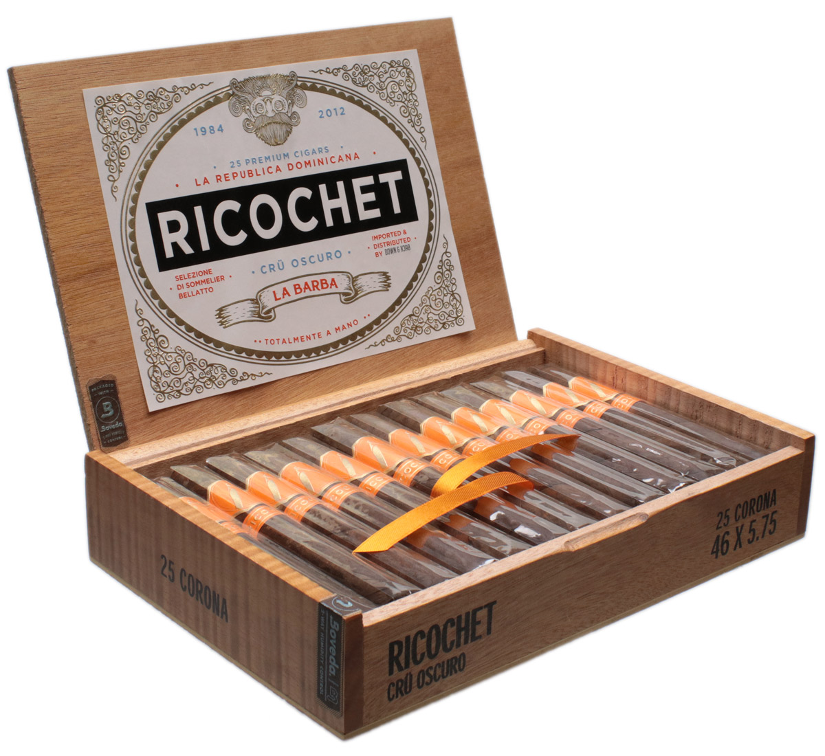 Ricochet Cr Oscuro Corona La Barba Cigars Smokingpipes