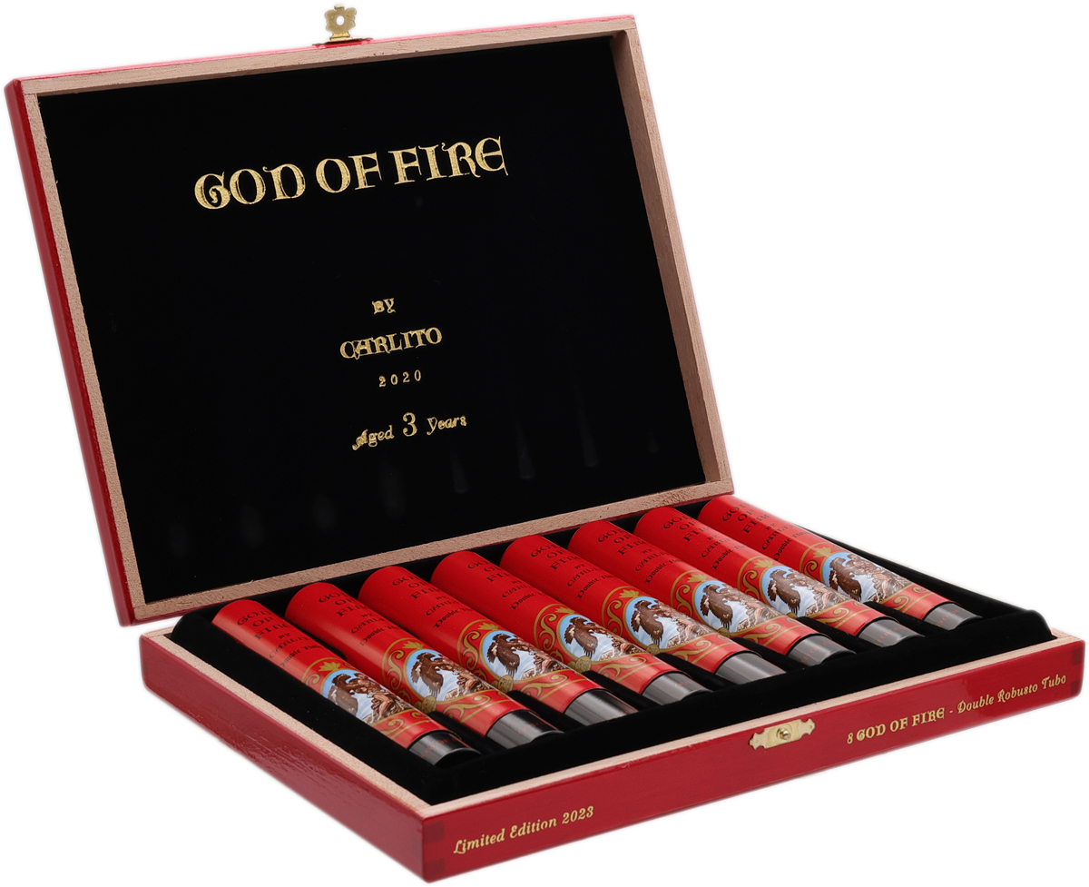 God Of Fire God Of Fire by Carlito Double Robusto Tubo