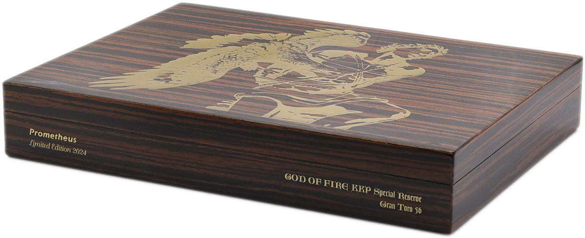 God Of Fire KKP Never Back Down Special Reserve Gran Toro 56 (10 Cigars and Black Travel Humidor)