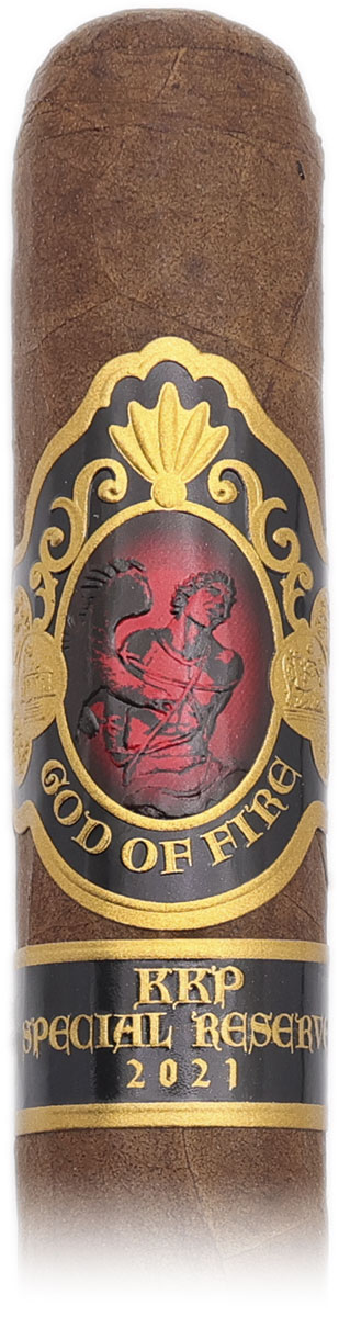 God Of Fire KKP Never Back Down Special Reserve Gran Toro 56 (10 Cigars and Black Travel Humidor)