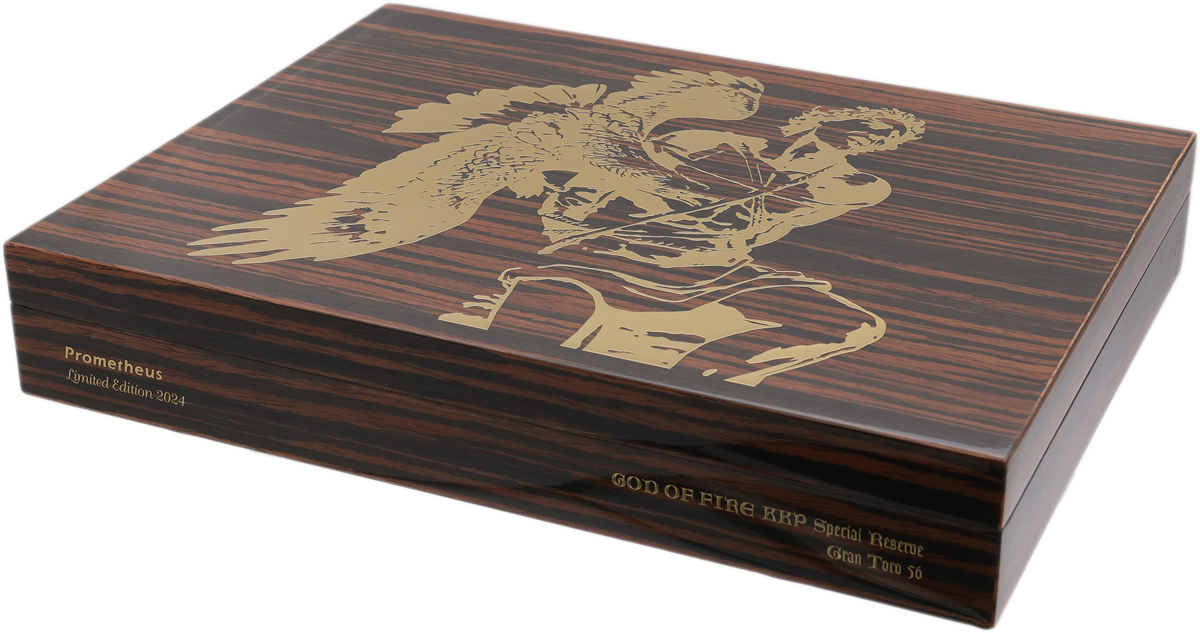God Of Fire KKP Never Back Down Special Reserve Gran Toro 56 (10 Cigars and Macassar Travel Humidor)