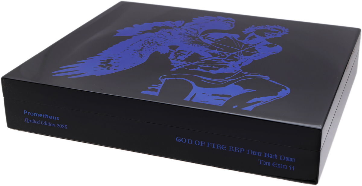God Of Fire KKP Never Back Down Toro Extra 54 Black(10 Cigars)