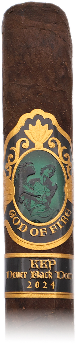 God Of Fire KKP Never Back Down Toro Extra 54 Black(10 Cigars)