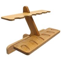 Stands & Pouches Dove Woodworks Red Oak 6 Pipe Stand