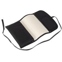 Stands & Pouches Leather Deluxe Rollup Pipe Pouch Black