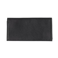 Stands & Pouches Leather Rollup Tobacco Pouch Black