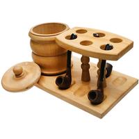Stands & Pouches Six Pipe Stand with Jar