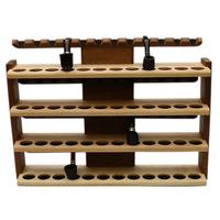 Stands & Pouches Neal Yarm Tilt Head 4 Tier 48 Pipe Stand Walnut/Maple