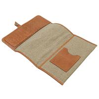 Stands & Pouches Chacom Leather/Canvas Roll Up Pouch - Natural
