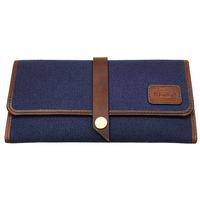 Stands & Pouches Chacom Leather/Canvas Roll Up Pouch Blue