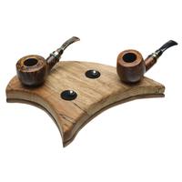 Stands & Pouches Neal Yarm 4 Pipe Stand Spalted Maple on Mahogany