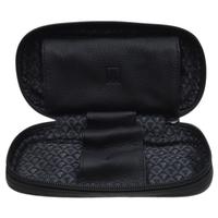Stands & Pouches Castello Leather 2 Pipe Case with Pouch - Matte Black