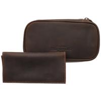 Stands & Pouches Erik Stokkebye 4th Generation 2 Pipe Combo Pouch - Hunter Brown