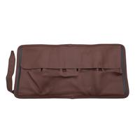 Stands & Pouches Claudio Albieri Italian 4 Pipe Roll Up - Dark Blue/Chestnut