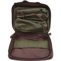 Stands & Pouches Claudio Albieri 4 Pipe Case - Cube Olive/Chestnut