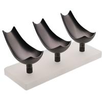 Stands & Pouches 8deco Pipe Stand - 3 Pipe Gunmetal