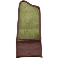 Stands & Pouches Claudio Albieri Roll Up Double Tobacco Pouch - Olive/Chestnut