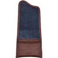 Stands & Pouches Claudio Albieri Roll Up Double Tobacco Pouch - Navy/Chestnut