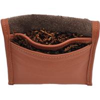 Stands & Pouches Claudio Albieri Roll Up Double Tobacco Pouch - Chocolate/Russet