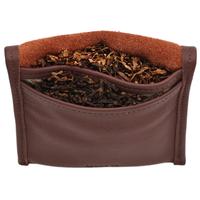 Stands & Pouches Claudio Albieri Roll Up Double Tobacco Pouch - Russet/Chestnut