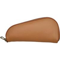 Stands & Pouches Dark Fired Leather Pipe Wallet - Saddle and Follie