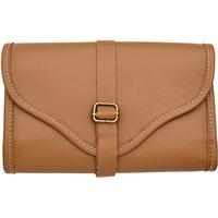 Stands & Pouches Dark Fired Leather 2-Pipe Roll - Saddle and Follie