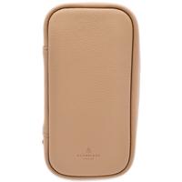 Stands & Pouches Dark Fired Leather 2-Pipe Bag Tan