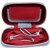 Stands & Pouches Dark Fired Leather 2-Pipe Bag Blue
