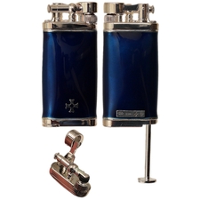 Lighters Sillem's Old Boy Enamel Blue Pipe Lighter