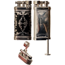Lighters Sillem's Old Boy Linea Epoque Sterling & Black