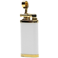 Lighters IM Corona Old Boy White and Gold Plate