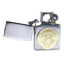 Lighters Zippo Army Crest Brushed Chrome Pipe Lighter