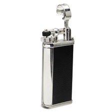 Lighters Dunhill Unique Barley Black & Silver Plate