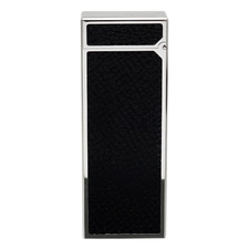 Lighters Dunhill Rollagas Bourdon Black Cowhide Palladium Plate