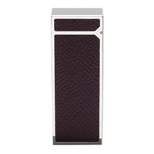 Lighters Dunhill Rollagas Bourdon Burgundy Cowhide Palladium Plate