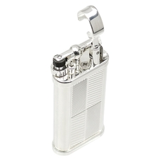 Lighters Dunhill Pipe Lighter - Unique Ruthenium Plate Chevron