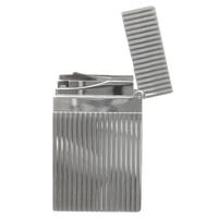 Lighters S.T. Dupont Lighter Ligne 2 Silver Vertical Lines