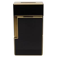 Lighters S.T. Dupont Lighter - Big D Black Lacquer/Gold
