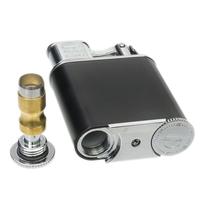 Lighters El Septimo Double Jet Torch Lighter & Punch Black and Silver