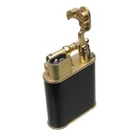 Lighters El Septimo Double Jet Torch Lighter & Punch Black and Gold