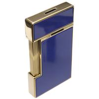 Lighters S.T. Dupont Lighter - Slimmy Blue Lacquer/Gold