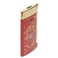 Lighters S.T. Dupont Lighter - Slim 7 Dragon Burgundy/Gold